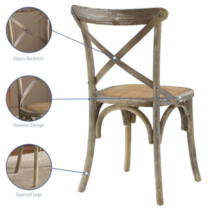 home office desk chairs | CasaFoyer Rustic-Contemporary Dining Side Chair | Wooden Backrest, Tapered Legs | Fully Assembled | Ideal for Country Cottages, Rustic Settings, Urban Homes | Gray | casafoyer.myshopify.com
