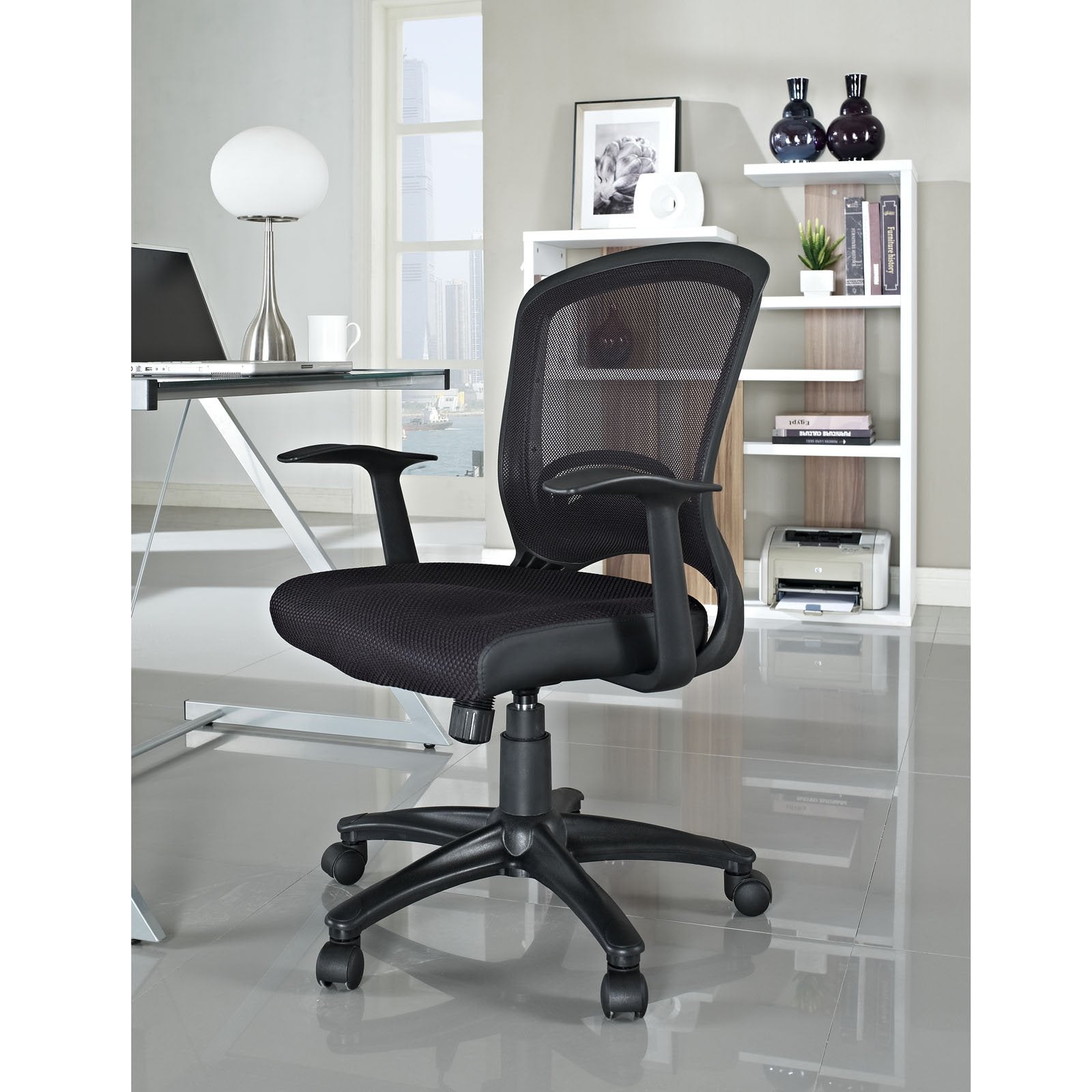home office desk chairs | CasaFoyer Pulse Mesh Office Chair | Ergonomic Design | Breathable Mesh Back | Plush Cushion Seat | Lumbar Support | Adjustable Height | Dual-Caster Wheels | casafoyer.myshopify.com