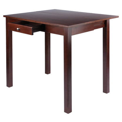 childrens table and chair sets | CasaFoyer  Wood Perrone High Table Set | Expandable Dining Solution | 2 Stools | Walnut Finish | Space-Saving | 160lbs Weight Limit | casafoyer.myshopify.com
