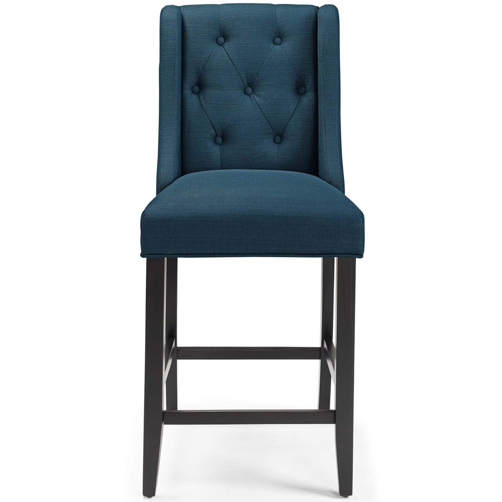 barstools | CasaFoyer Baronet Tufted Button Upholstered Fabric Counter Stool - Azure | Stylish, Durable, Comfortable Seating | Supports up to 500 lbs | casafoyer.myshopify.com