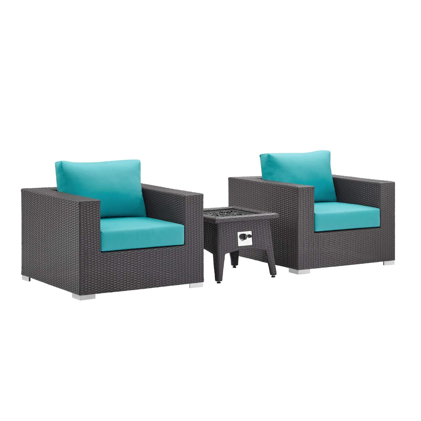 fire pits | Ergode Convene Outdoor Patio Furniture Set | Fire Table | Stylish Aluminum Frames | Water & UV-Resistant Cushions | CSA Certified 40,000 BTU Burner | Perfect for Entertaining & Relaxation | Includes Fire Pit & Armchairs | casafoyer.myshopify.com