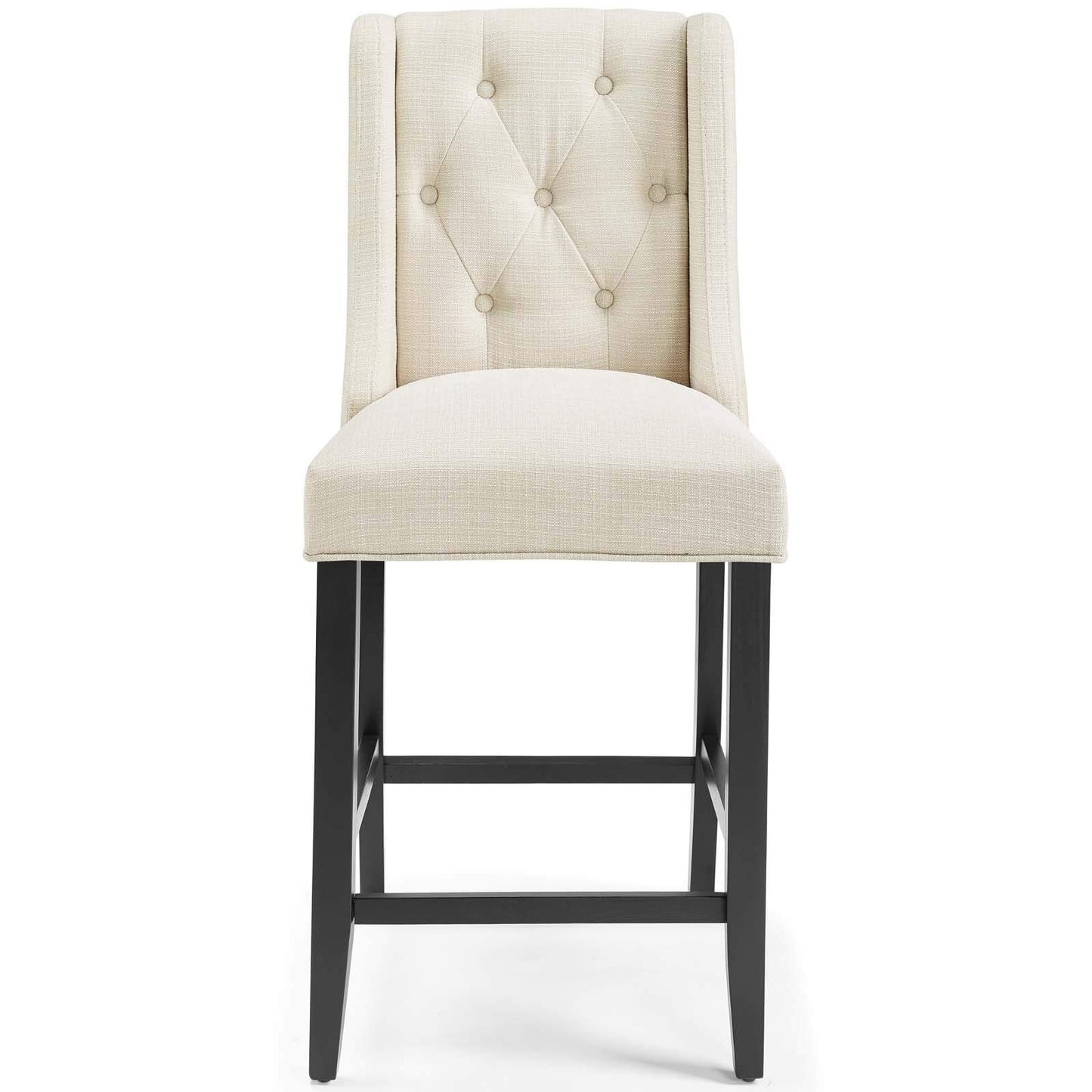 barstools | CasaFoyer Baronet Tufted Button Upholstered Fabric Counter Stool | Elegant Design | Plush Seating | Solid Wood Legs | 500 lbs Weight Capacity | casafoyer.myshopify.com