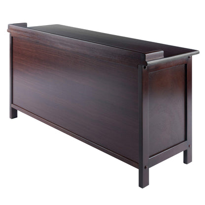 BENCH | Ergode Adriana Storage Bench | Comfortable Seating | Ample Storage Space | Walnut Finish | 3 Drawers | Dimensions: 37.90W x 14.17D x 22H | casafoyer.myshopify.com