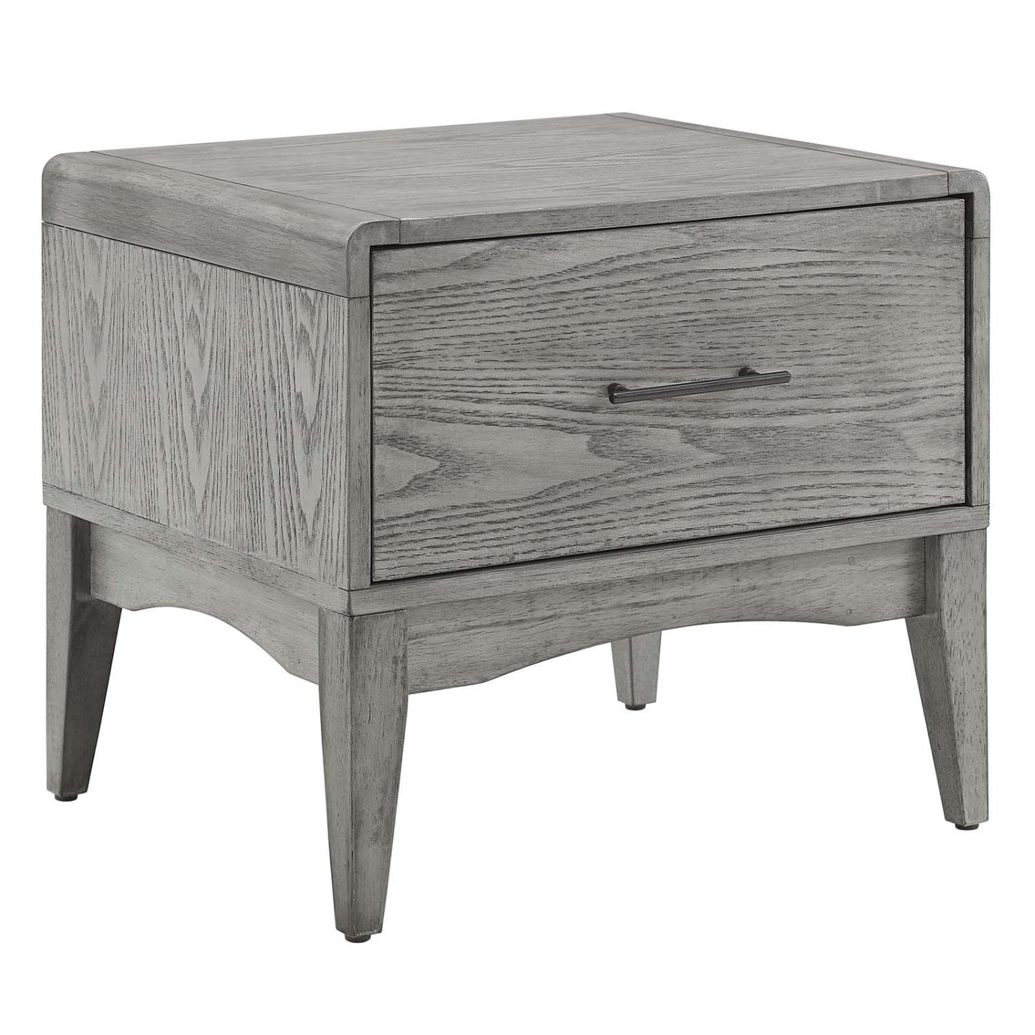TABLE | CasaFoyer Georgia Wood Nightstand | Rustic Charm meets Modern Farmhouse Style | Solid Rubberwood with Wood Grain Veneer | Ample Storage & Streamlined Design | Assembly Required | Perfect for Bedroom Decor | casafoyer.myshopify.com