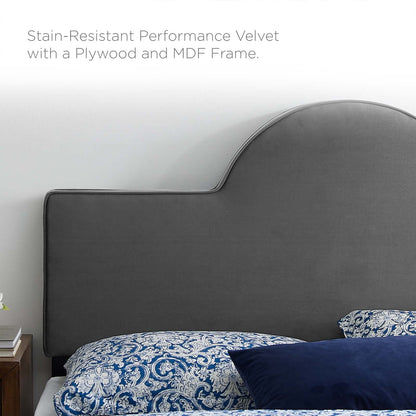 Bed | CasaFoyer Dawn Performance Velvet Twin Headboard | Vibrant Sunrise Design | Stain-Resistant Upholstery | Comfortable Cushioning | Adjustable Height Options | casafoyer.myshopify.com