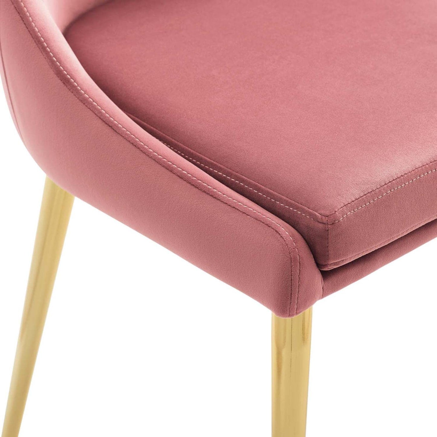 home office desk chairs | CasaFoyer Isle Dining Chair | Elegant Stain-Resistant Velvet Upholstery | Gold Stainless Steel Legs | Versatile Vintage Modern Style | Supports up to 300 lbs. | casafoyer.myshopify.com