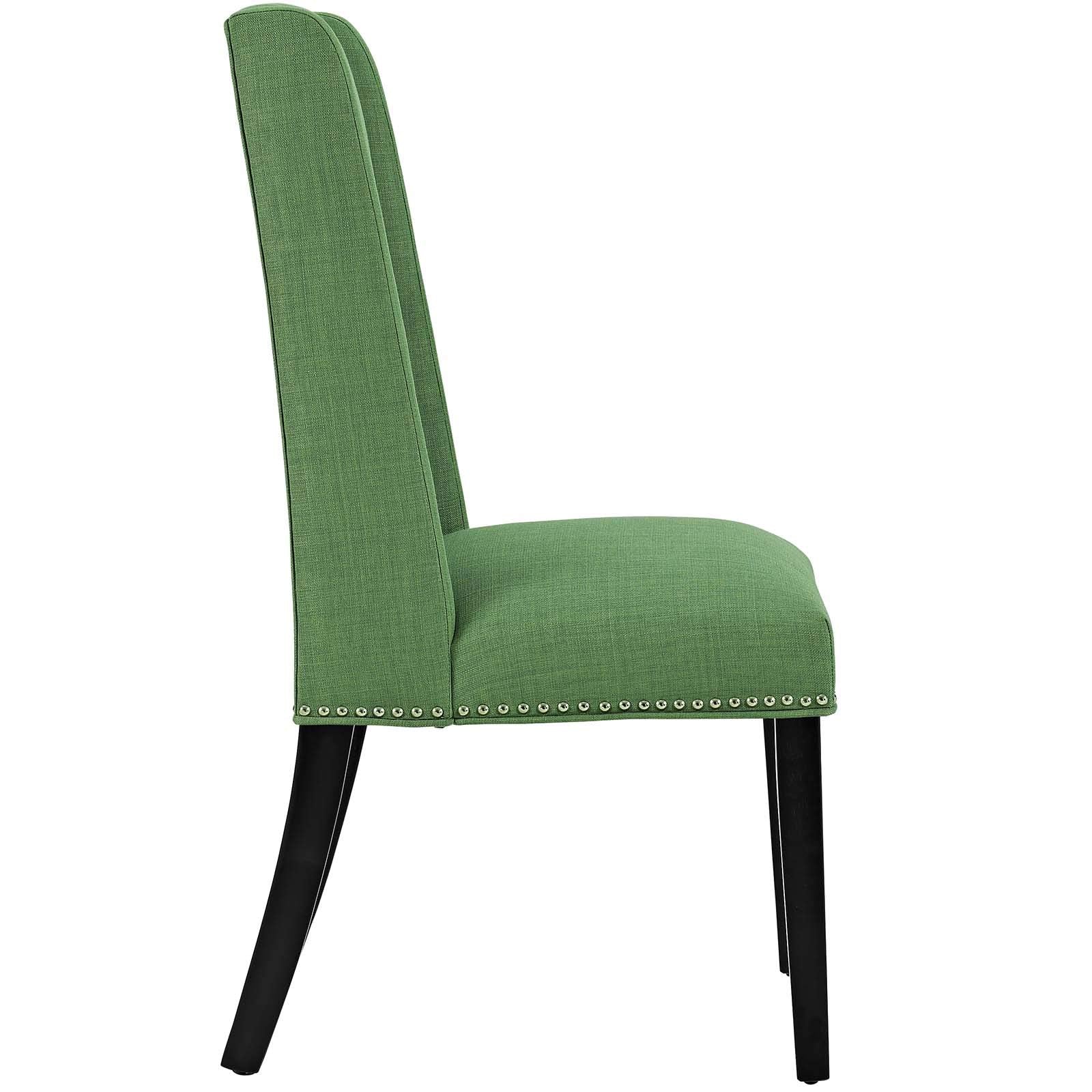 home office desk chairs | CasaFoyer Baron Dining Chair Set of 4 | Elegant Green Fabric | Nailhead Trim | Plush Foam Padding | Sturdy Wooden Frame | Non-Marking Foot Glides | casafoyer.myshopify.com