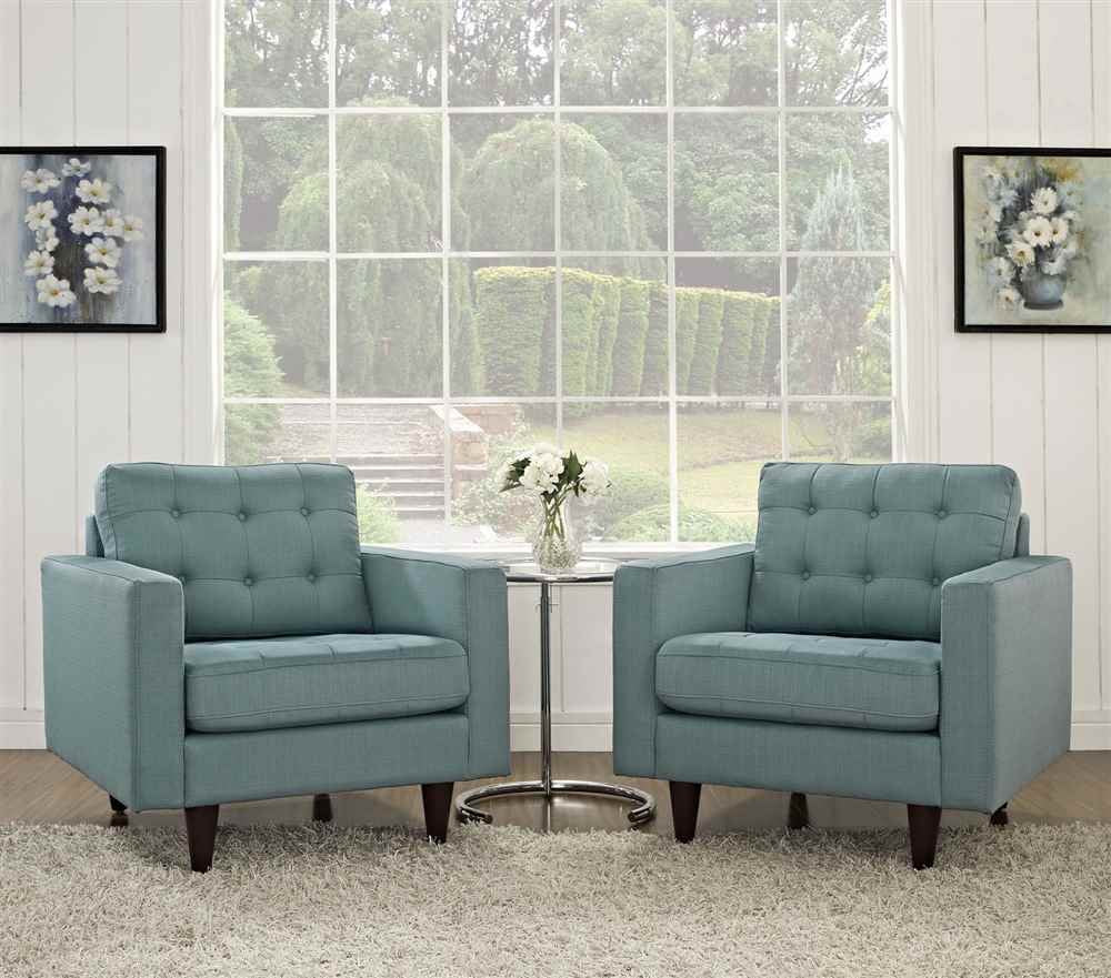 Sofa & chair Sets | Empress Upholstered Armchair Set of 2 | Exquisite Design | Tufted Buttons | Luxurious Cushions | Regal Armrests | Sturdy Legs | Floor Protection | casafoyer.myshopify.com