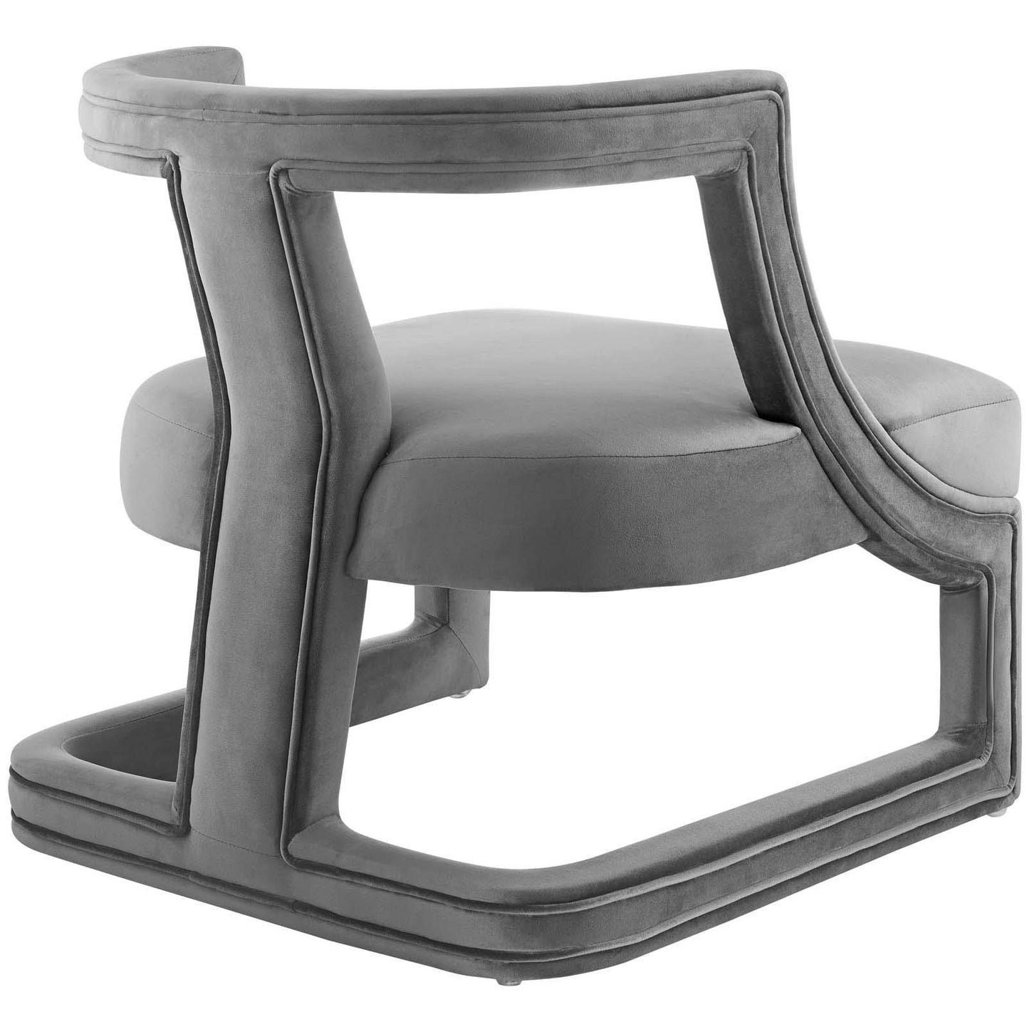 home office desk chairs | CasaFoyer Requisite Performance Velvet Accent Lounge Armchair | Luxurious Stain-Resistant Design | Sleek & Comfortable Seating | Gray | casafoyer.myshopify.com