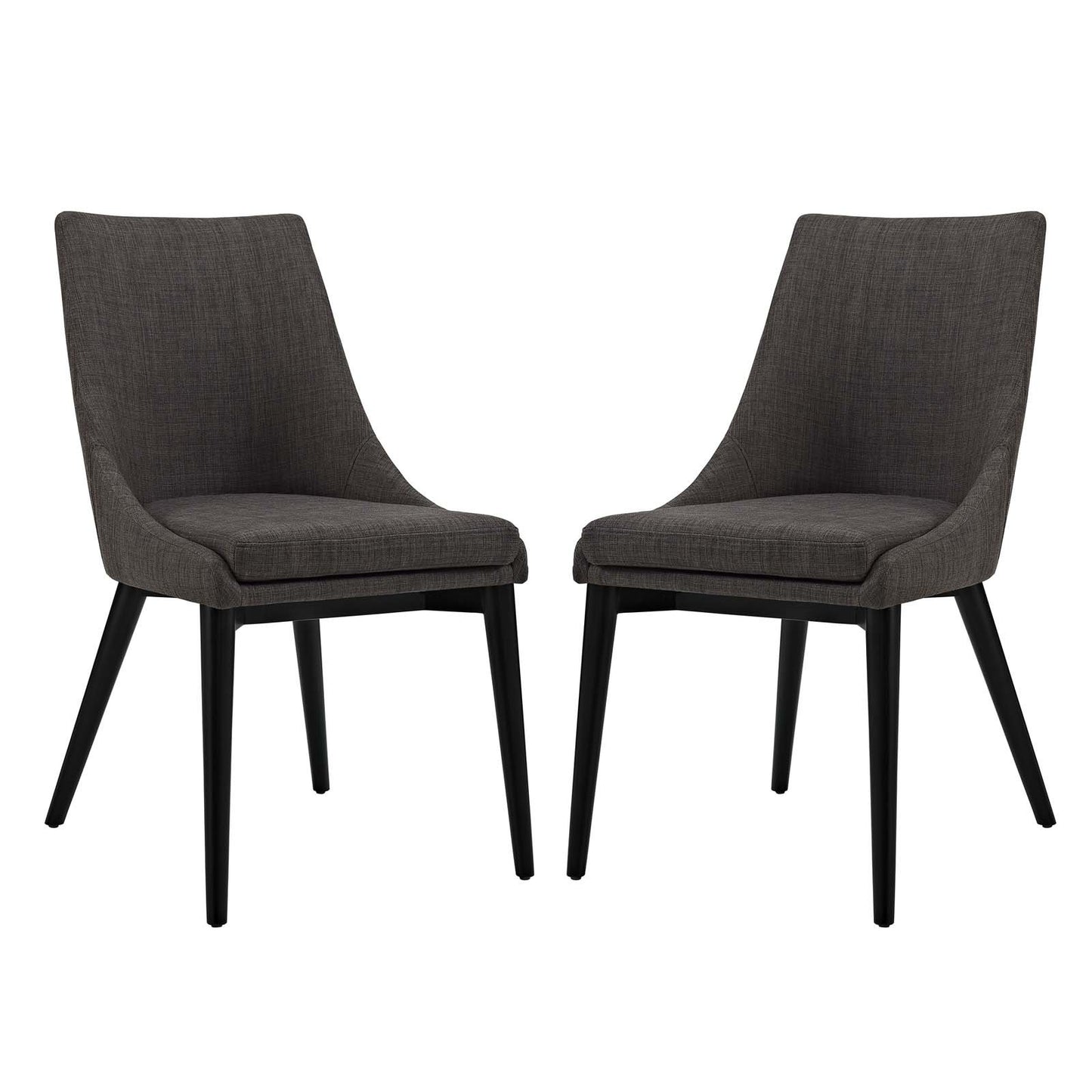home office desk chairs | CasaFoyer Sophisticated Viscount Side Chair | Sleek Design | Comfortable Seating | High-Quality Fabric | Black Wood Legs | Set of 2 | casafoyer.myshopify.com