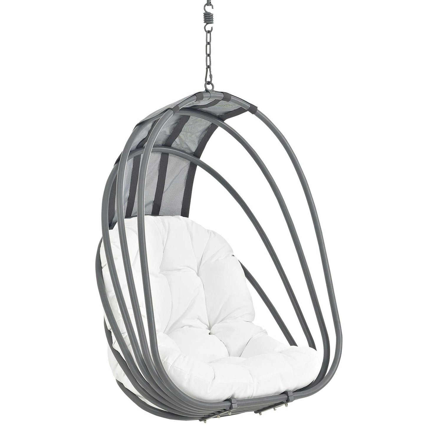 porch swings | Ergode Whisk Outdoor Patio Hanging Swing Chair | Adjustable Chain | Weather-Resistant Cushion | UV Protection | Sun Shade | casafoyer.myshopify.com