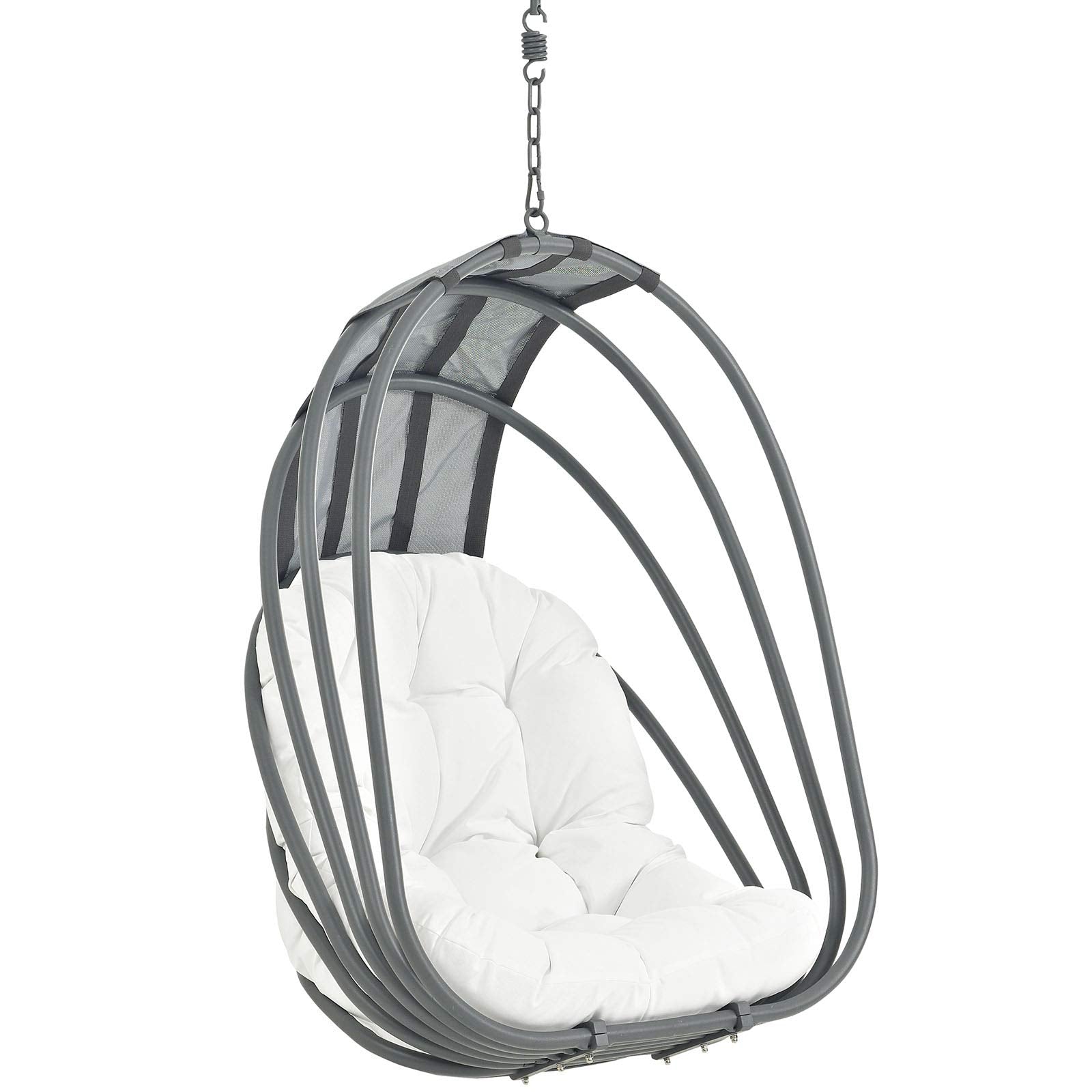 porch swings | Ergode Whisk Outdoor Patio Hanging Swing Chair | Adjustable Chain | Weather-Resistant Cushion | UV Protection | Sun Shade | casafoyer.myshopify.com