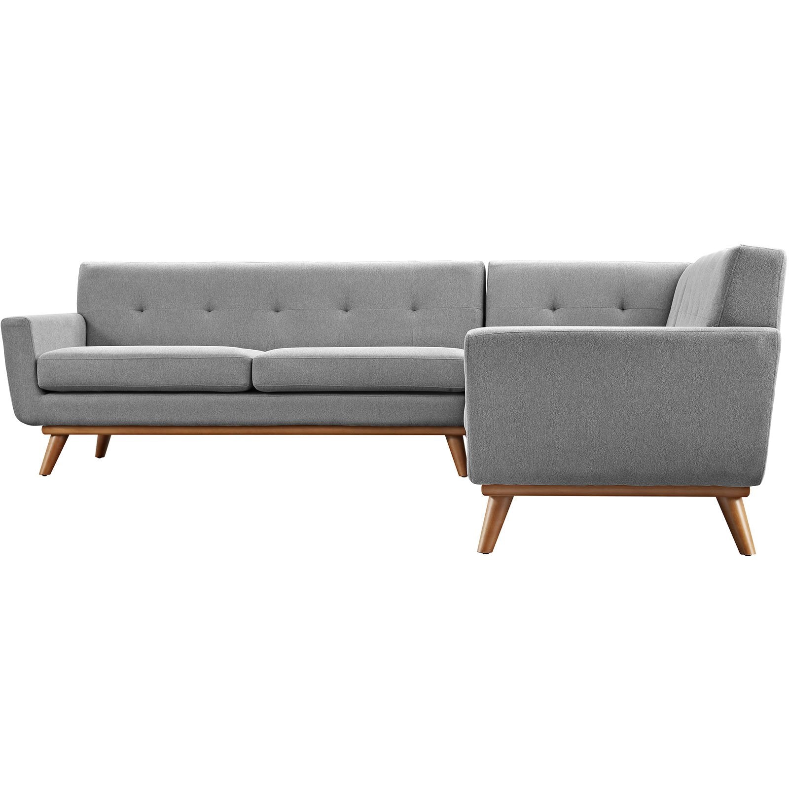 sofas | CasaFoyer Engage Living Room Set | Curved Design | Dual Cushions | Relaxation Space | Coffee & Brunch | Lively Conversations | Visually Appealing Buttons | Sturdy Rubberwood Legs | Includes Corner Sofa, Loveseats | casafoyer.myshopify.com