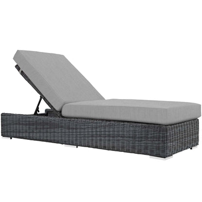 home office desk chairs | CasaFoyer Summon Outdoor Patio Chaise Lounge | Two-Tone Rattan Weave | Sunbrella Cushions | Durable & Stylish | Patio, Backyard, Poolside | UV Protected | Powder-Coated Aluminum Frame | 1 Lounge | casafoyer.myshopify.com