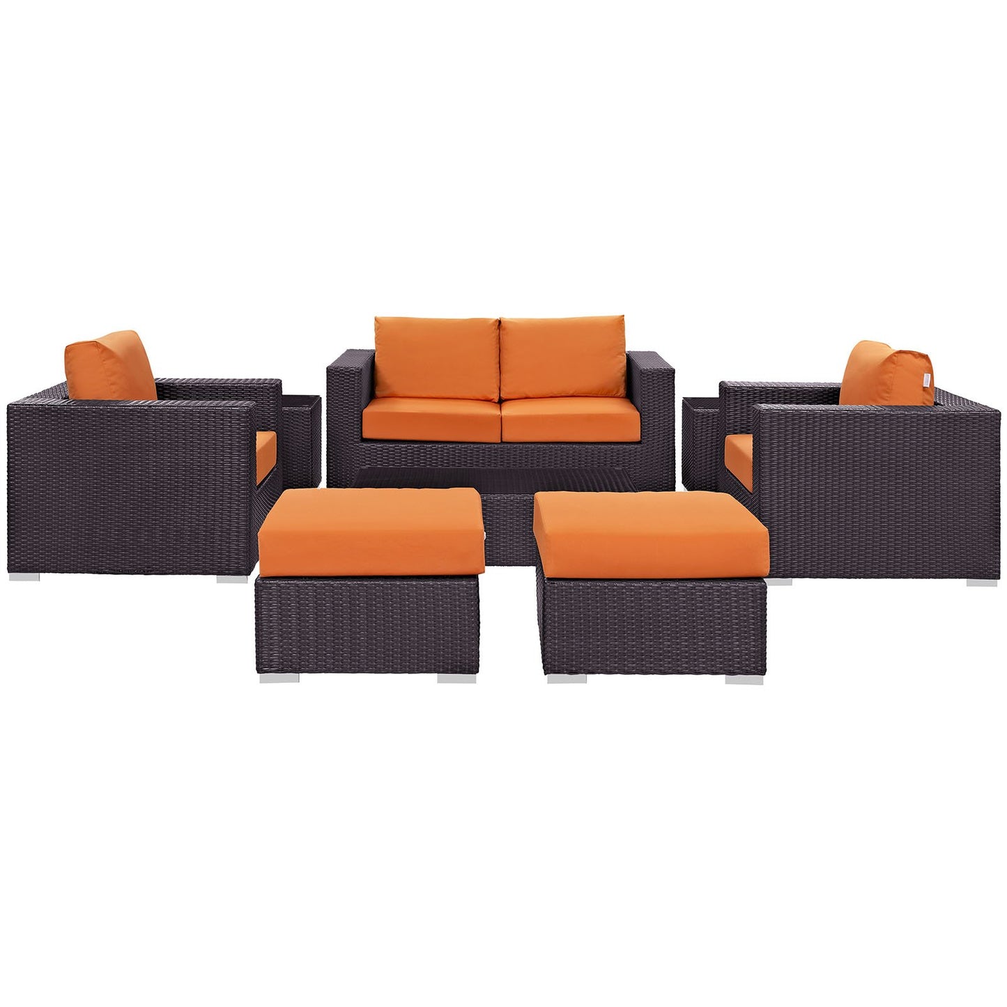 kitchen and dining room sets | CasaFoyer Convene Outdoor Sectional Set | Durable Rattan & Aluminum Frame | Weather-Resistant Cushions | Patio Sofa, Loveseat, Armchairs, Ottomans, Coffee Table | casafoyer.myshopify.com