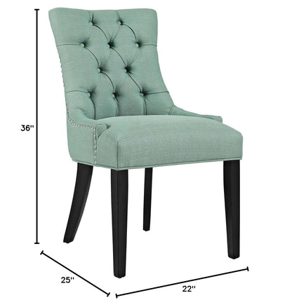 home office desk chairs | CasaFoyer Regent Dining Side Chair Set of 2 | Tufted Buttons | Nailhead Trim | Plush Cushion | Polyester Fabric | Nostalgic Era Design | casafoyer.myshopify.com
