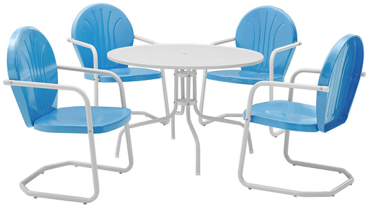 Patio Furniture Sets | Griffith Metal Outdoor Furniture Set | Ultimate Relaxation & Nostalgic Design | Durable & Weather-Resistant | Non-Toxic & Powder-Coated Finish | casafoyer.myshopify.com