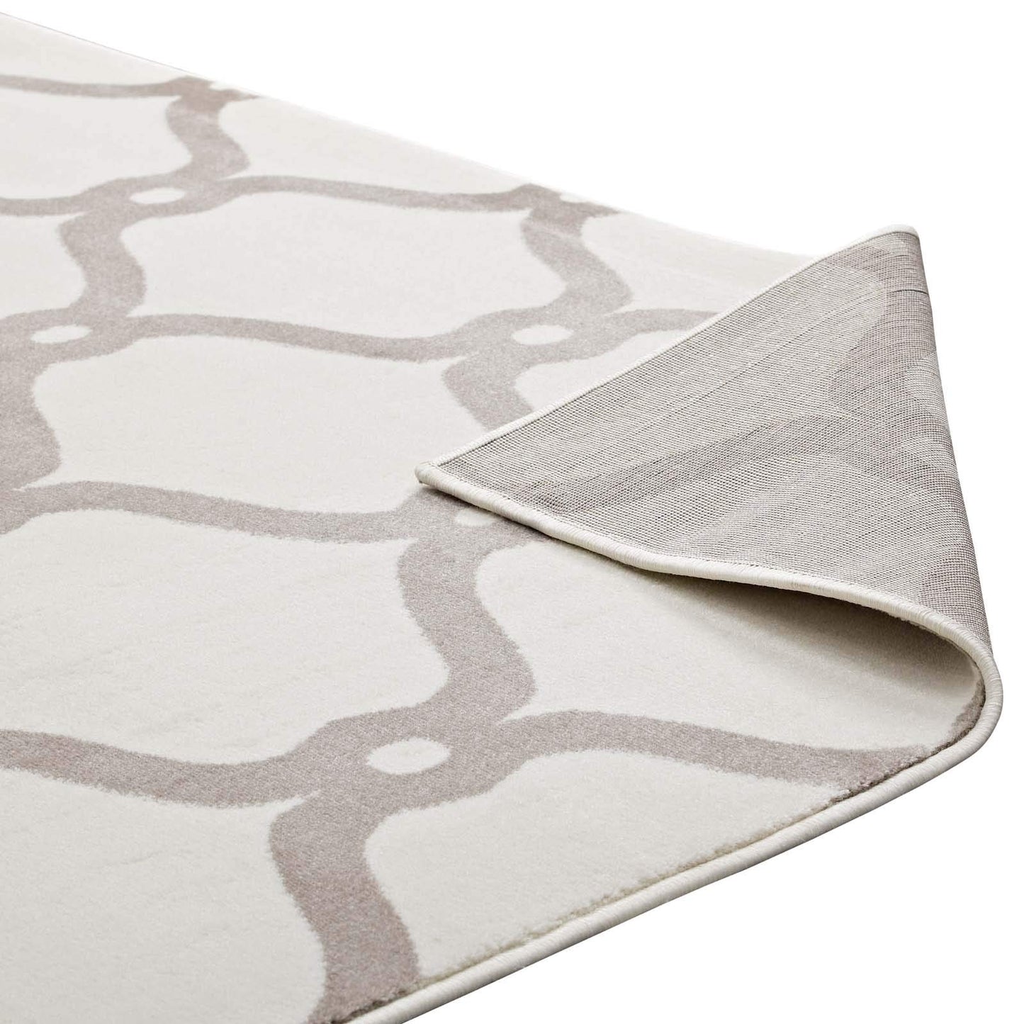 area rugs | CasaFoyer Beltara Chain Link Transitional Trellis Area Rug | Durable, Stain Resistant, Easy to Clean | 8x10 Beige/Ivory | casafoyer.myshopify.com