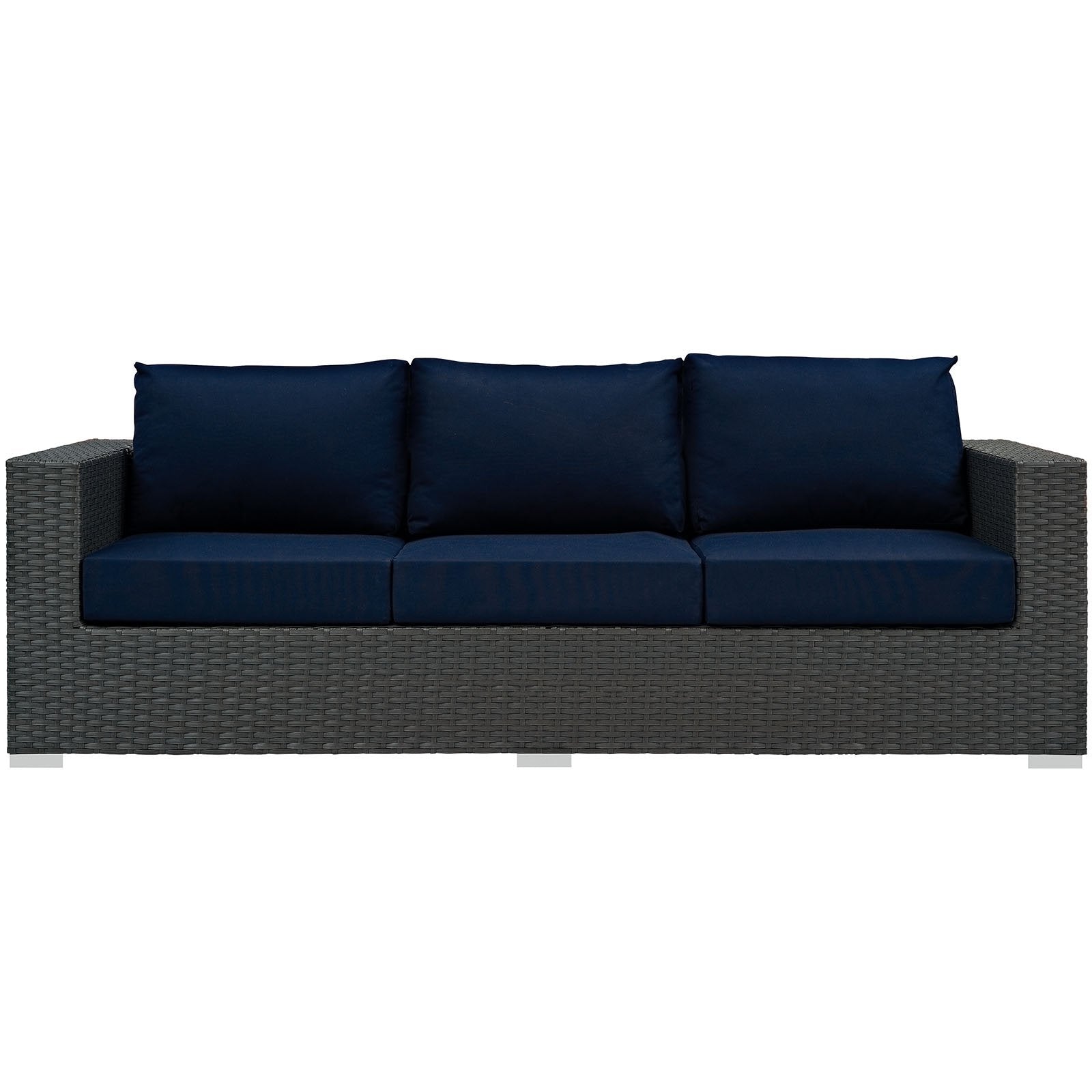 Patio Furniture Sets | Sojourn Outdoor Patio Sofa | Sunbrella Fabric | Synthetic Rattan | UV Protection | Aluminum Frame | Elevate Your Patio | casafoyer.myshopify.com