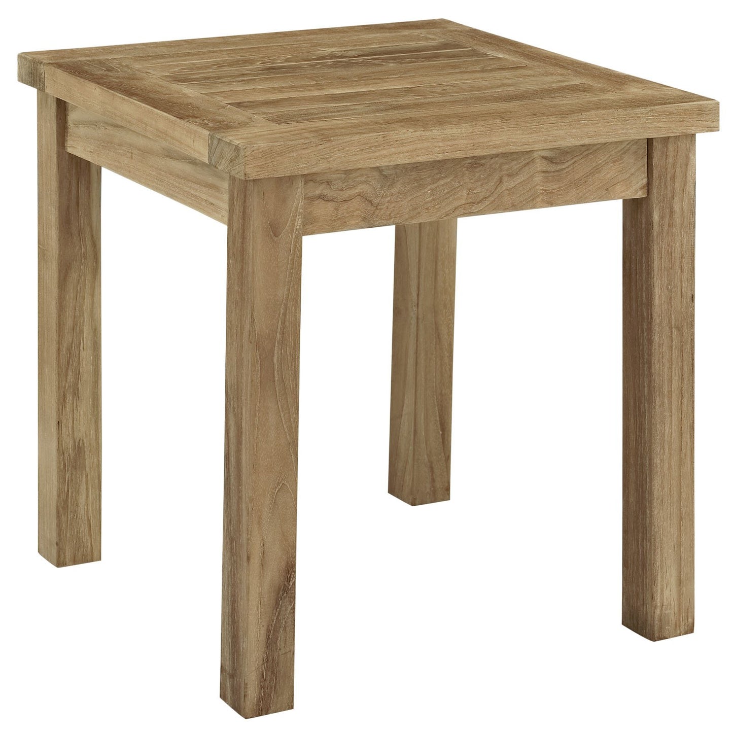 Patio Furniture Sets | Solid Teak Wood Outdoor Set | Marina Collection: Durable, All-Weather Cushions, Modern Design | Includes Side Table & Armchairs | casafoyer.myshopify.com