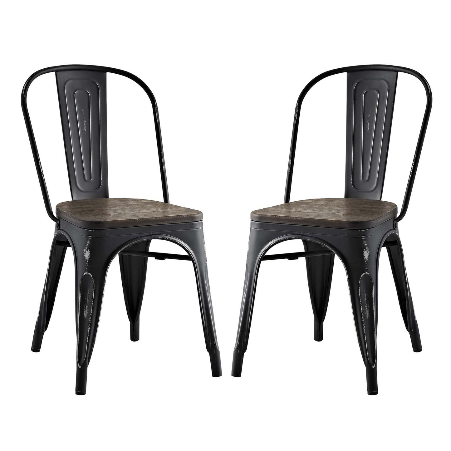 home office desk chairs | CasaFoyer Promenade Bamboo Side Chairs | Vintage Distressed Finish | Set of 2 | Elevate your dining experience with this timeless bistro chair | casafoyer.myshopify.com
