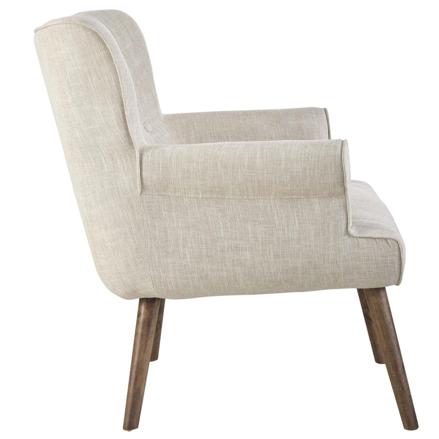 home office desk chairs | CasaFoyer Cloud Armchair | Spacious & Clutter-Free | Tufted Button Back | Walnut Legs | Beige Upholstery | Versatile & Elegant | Weight Capacity 331lbs | casafoyer.myshopify.com