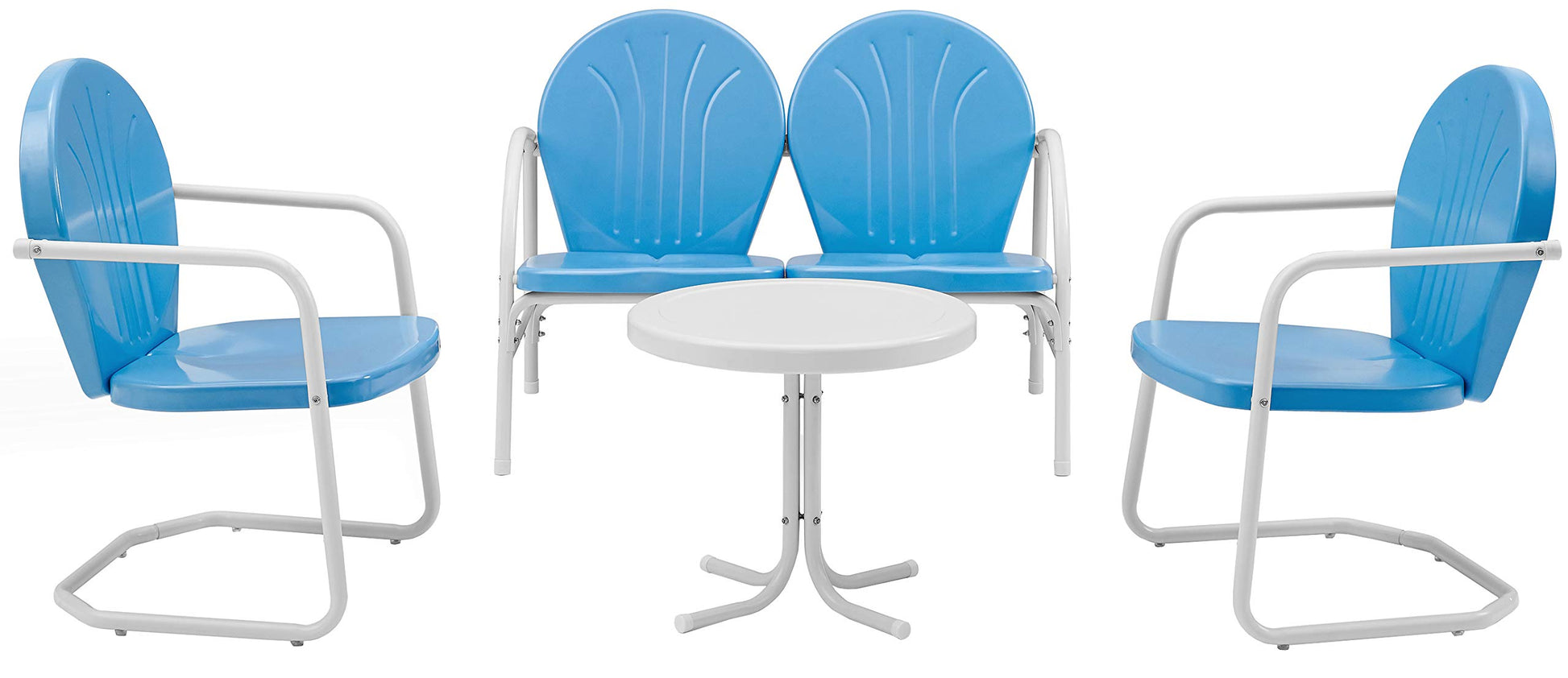 Patio Furniture Sets | Griffith Metal Outdoor Furniture Set | Nostalgic Charm, Durable & Stylish | Loveseat, 2 Chairs & Side Table | Perfect for Relaxation & Fond Memories | casafoyer.myshopify.com