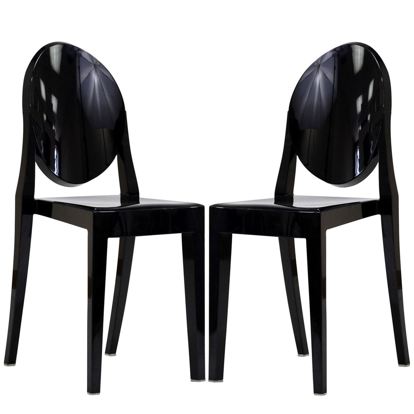 home office desk chairs | CasaFoyer Casper Chair Set of 2 | Artistic, Elegant, and Durable | Indoor & Outdoor Use | Black | casafoyer.myshopify.com