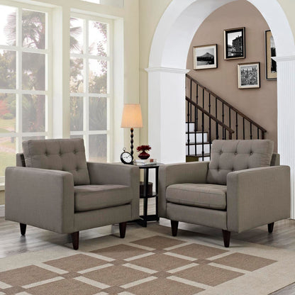 Sofa & chair Sets | Empress Upholstered Armchair Set | Exquisite Design | Tufted Buttons | Luxurious Cushions | Elegant Armrests | 2 Chairs Included | casafoyer.myshopify.com