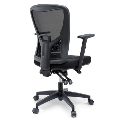 home office desk chairs | CasaFoyer Define Mesh Office Desk Chair | Spacious & Breathable Back | Durable Fabric Upholstery | Adjustable Armrests & Height | Stable Nylon Base | 360 Swivel & Dual-Wheel Casters | 331 lbs Weight Capacity | Black | casafoyer.myshopify.com