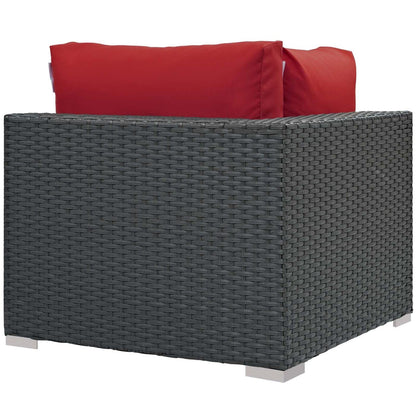 executive chairs | CasaFoyer Sojourn Outdoor Patio Corner Sofa Chair | Sturdy Seating | Sunbrella Cushions | UV Protection | Synthetic Rattan Weave | Aluminum Frame | casafoyer.myshopify.com