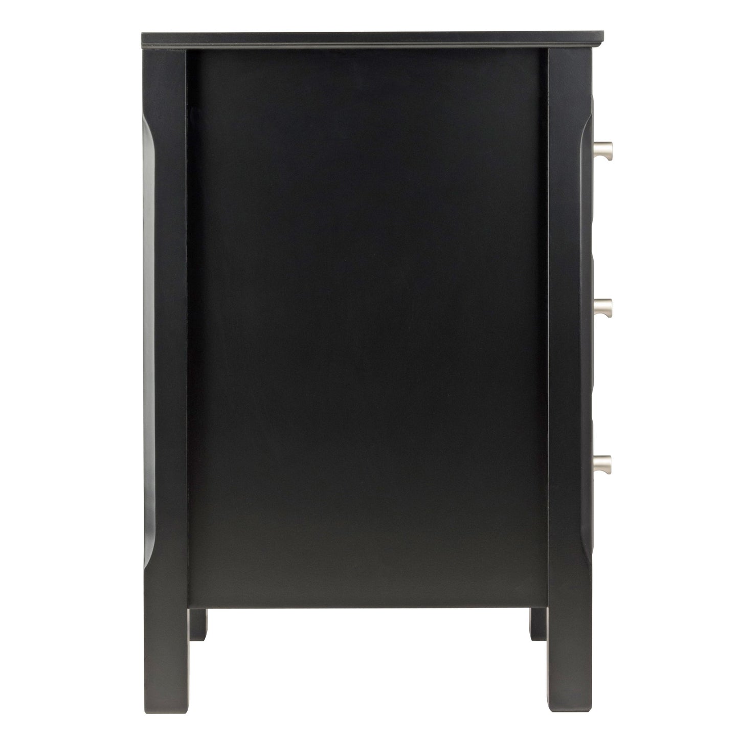 TABLE | Ergode Timmy Night Stand | Versatile Bedroom/Side Table | 3 Drawers | Composite Wood | Sleek Black Finish | 15.75W x 16.6D x 23.6H | casafoyer.myshopify.com