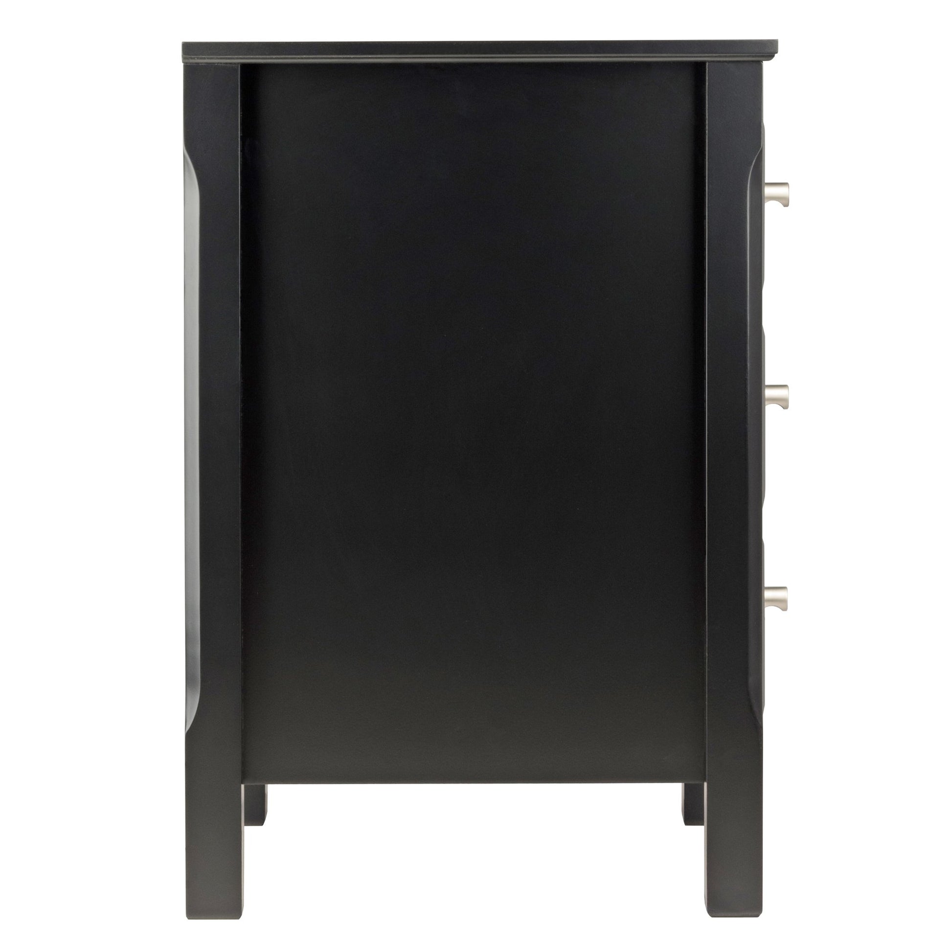 TABLE | Ergode Timmy Night Stand | Versatile Bedroom/Side Table | 3 Drawers | Composite Wood | Sleek Black Finish | 15.75W x 16.6D x 23.6H | casafoyer.myshopify.com