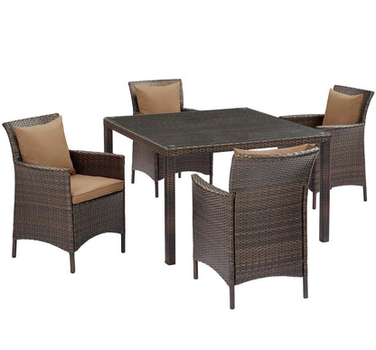 kitchen and dining room sets | CasaFoyer Conduit Outdoor Patio Dining Collection | Transitional Style | UV-Resistant Wicker Rattan | Comfortable Cushions | All-Weather Design | casafoyer.myshopify.com