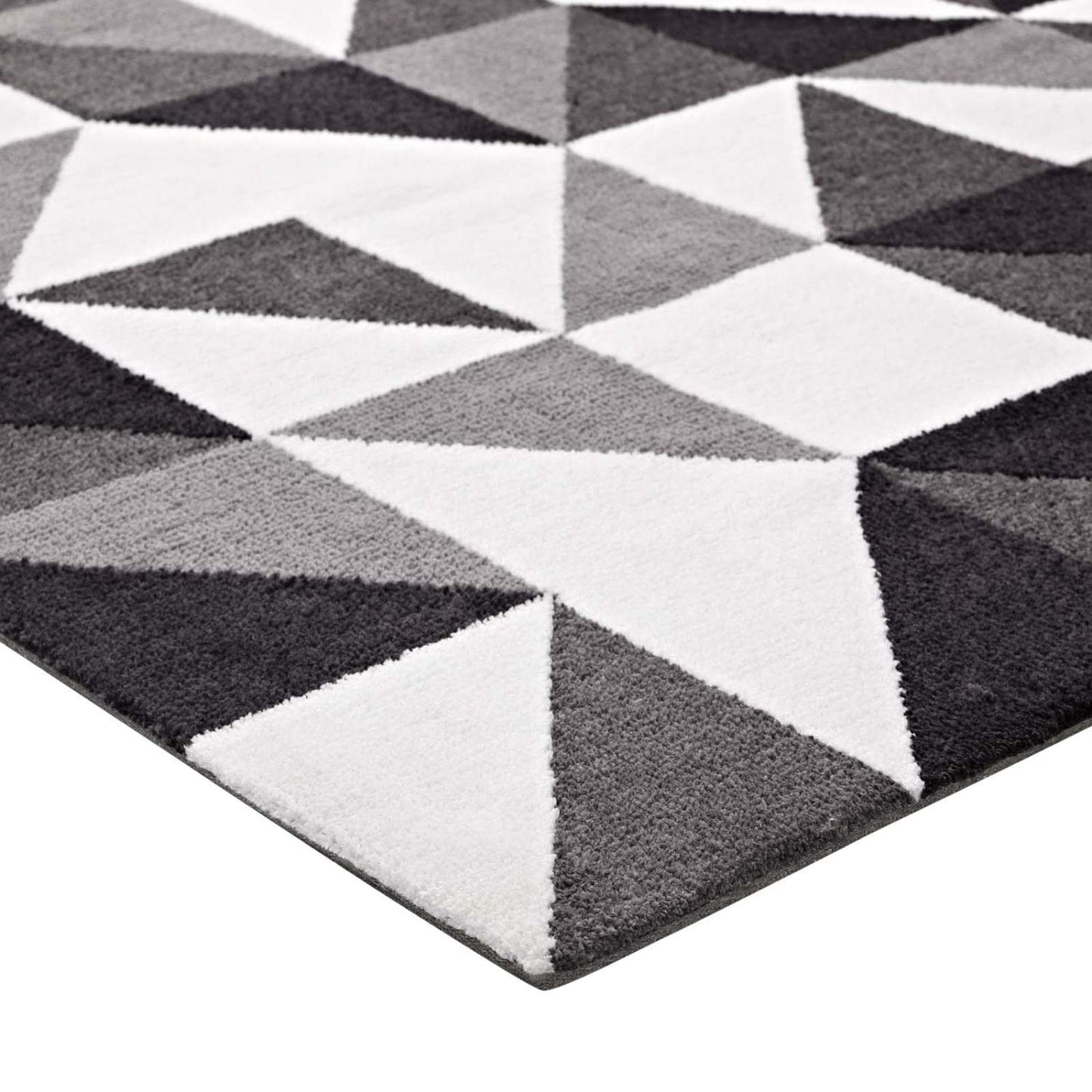 Carpet & Rugs | CasaFoyer Kahula Geometric Triangle Mosaic Area Rug | Elegant Design | Soft Polyester Microfiber | Non-Shedding | Stain Resistant | 8x10 Size | casafoyer.myshopify.com