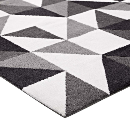 Carpet & Rugs | CasaFoyer Kahula Geometric Triangle Mosaic Area Rug | Elegant Design | Soft Polyester Microfiber | Non-Shedding | Stain Resistant | 8x10 Size | casafoyer.myshopify.com