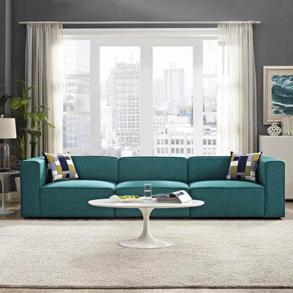 kitchen and dining room sets | CasaFoyer Mingle 3-Piece Modular Sectional Sofa Set | Spacious Design | Plush Foam Padding | Adjustable | Polyester Fabric | Contemporary Modern Decor | Teal | casafoyer.myshopify.com