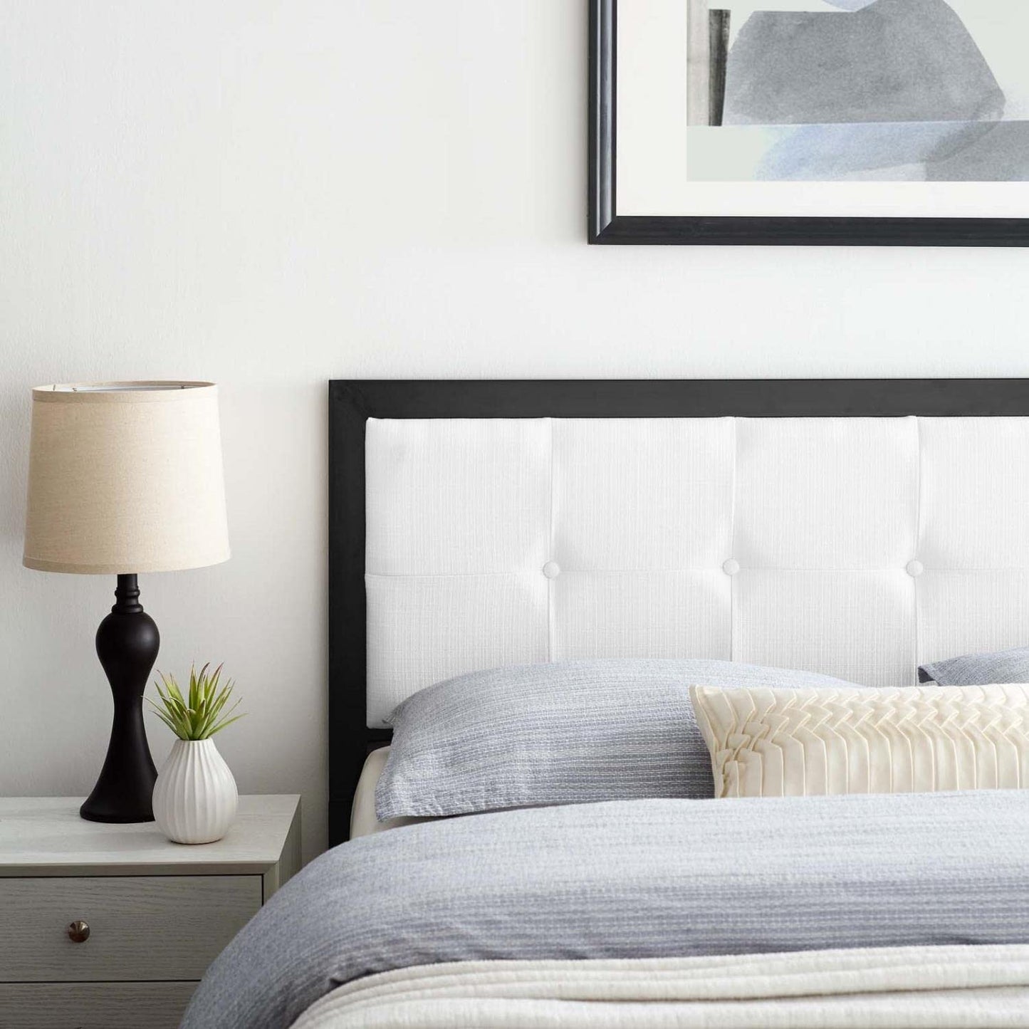 headboards | CasaFoyer Teagan Tufted Fabric Queen Headboard | Contemporary Sophistication | Plush Texture | Timeless Tufted Buttons | Exceptional Comfort | Long-Lasting Durability | casafoyer.myshopify.com