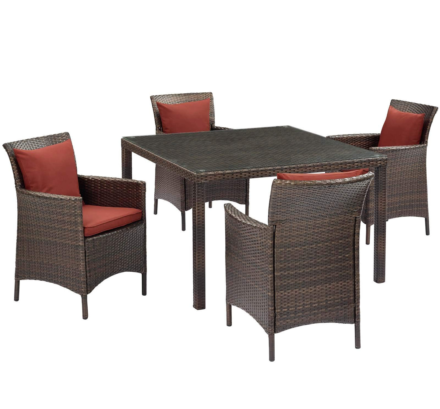 kitchen and dining room sets | CasaFoyer Conduit Outdoor Patio Dining Collection | Transitional Style | UV-Resistant Wicker Rattan | Comfortable Cushions | All-Weather Design | casafoyer.myshopify.com