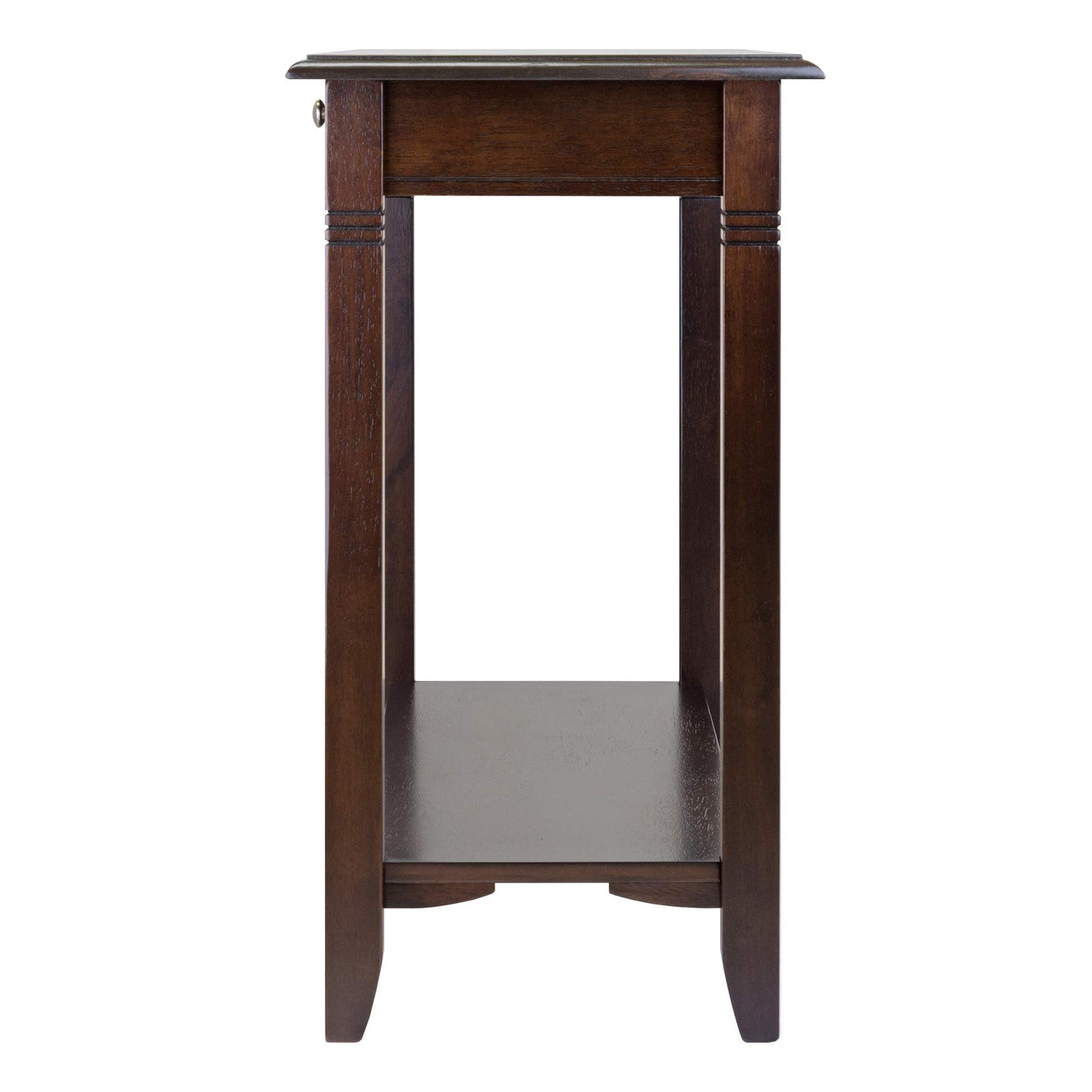 TABLE | Ergode  Wood Nolan End Table | Stylish & Durable Console Table | Storage Shelf | Cappuccino Finish | Solid Wood & Composite Materials | Easy Assembly | 40 W x 15.98 D x 30 H | 34.5 lbs | casafoyer.myshopify.com