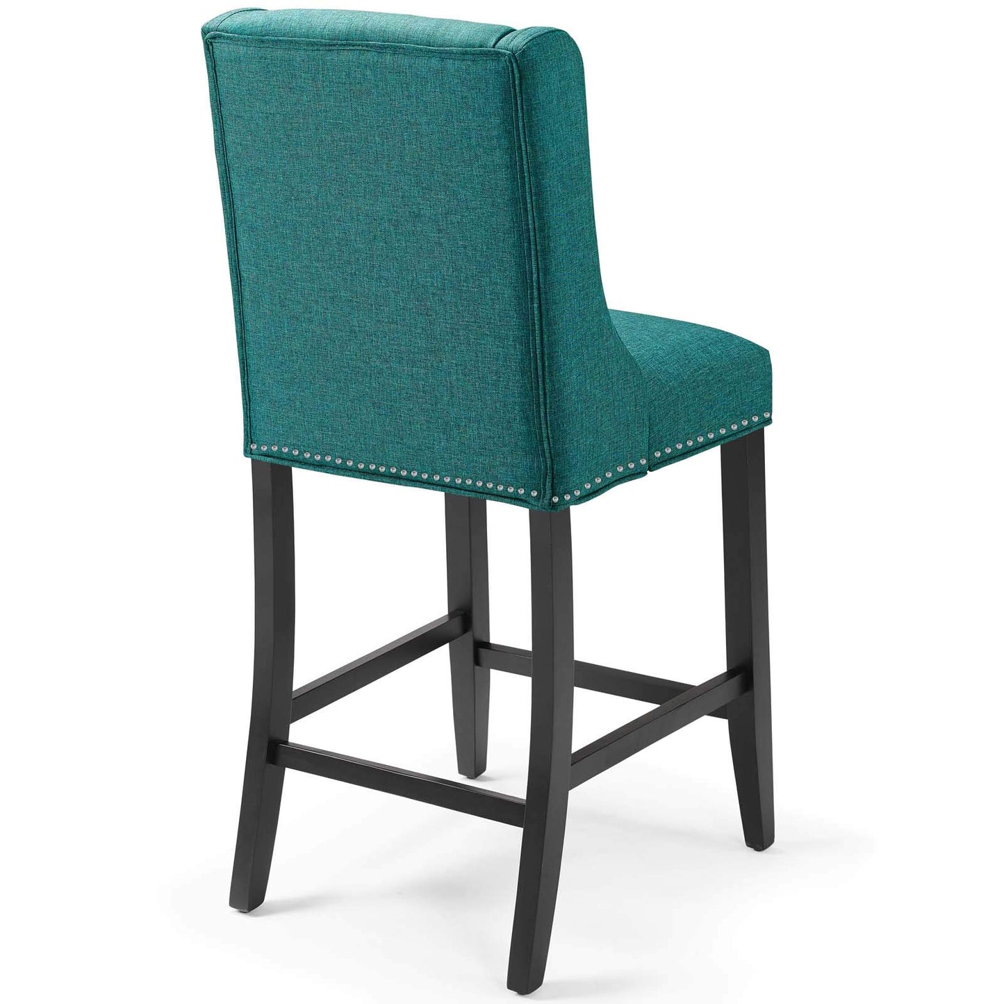 barstools | CasaFoyer Baron Upholstered Fabric Counter Stool - Teal | Contemporary Design | Nailhead Trim | Comfortable & Durable | 500 lb Weight Capacity | casafoyer.myshopify.com