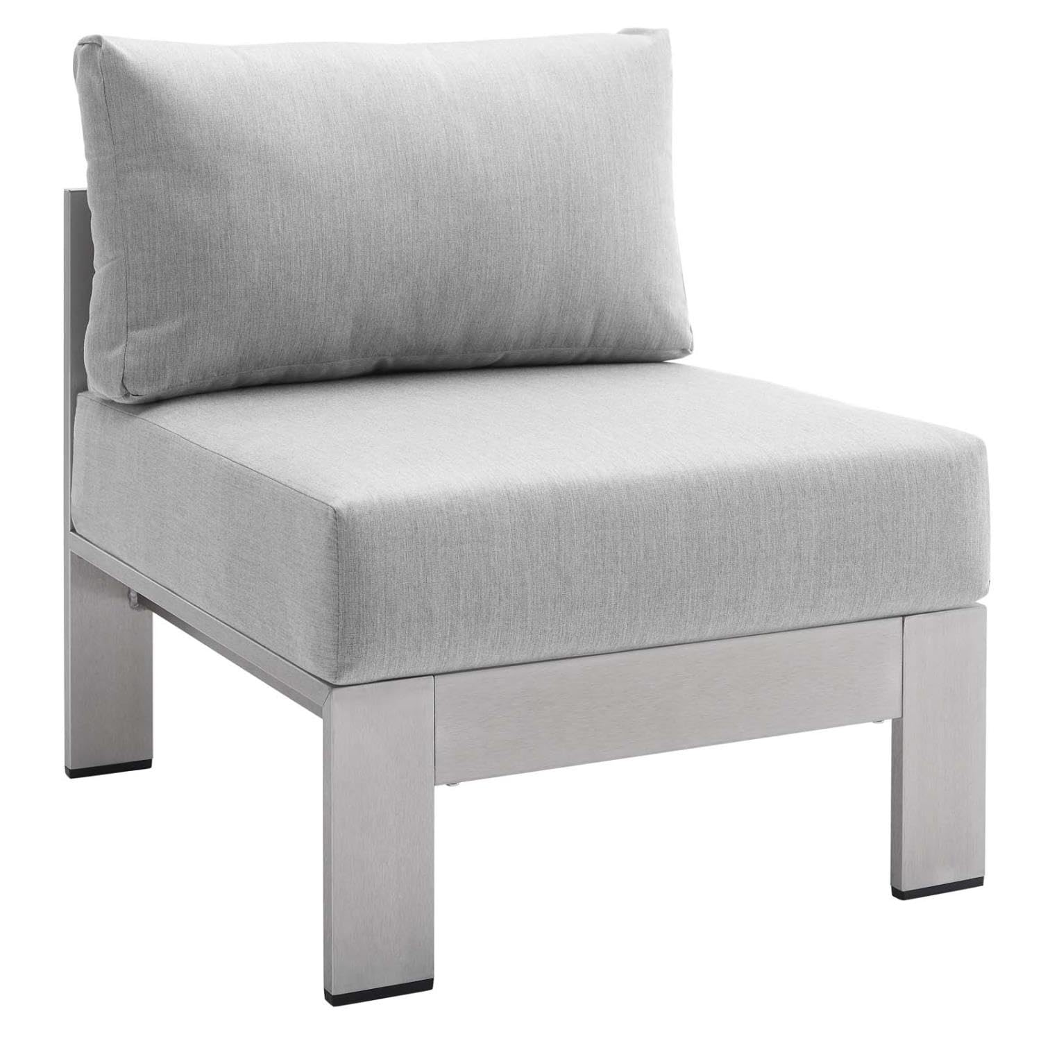 patio bistro sets | CasaFoyer Shore Outdoor Aluminum Armless Chair | Weatherproof | Sunbrella Cushions | Sturdy Frame | Perfect for Outdoor Relaxation | casafoyer.myshopify.com