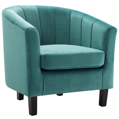 home office desk chairs | CasaFoyer Prospect Performance Velvet Armchair | Stain-Resistant | Channel Tufted | Chesterfield-Inspired Design | Teal | casafoyer.myshopify.com