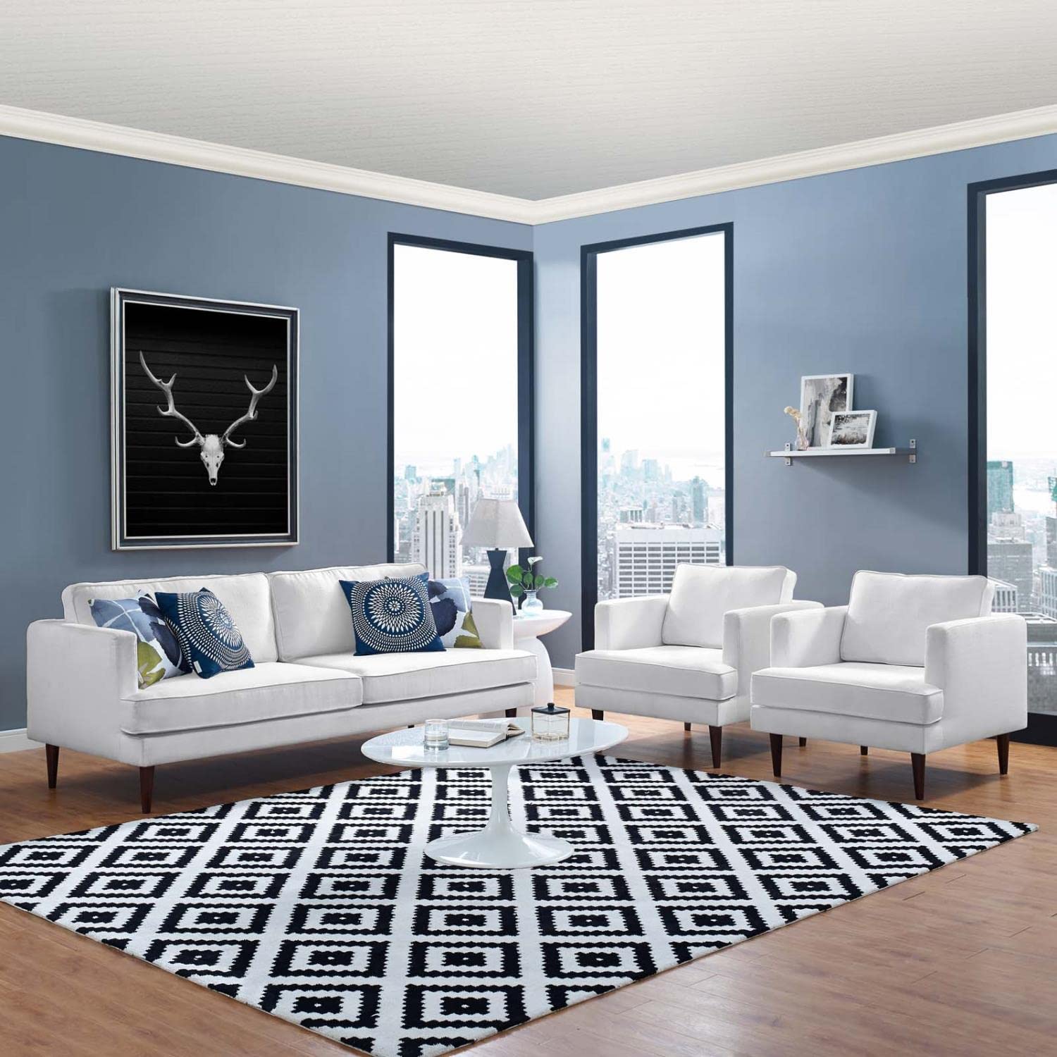 kitchen and dining room sets | CasaFoyer Agile Sofa & Armchair Set | Versatile & Stylish | Mid-Century, Contemporary, Modern | Removable Machine-Washable Covers | Weight Capacity: Sofa 1323 lbs, Armchair 441 lbs | Includes Sofa & 2 Armchairs | casafoyer.myshopify.com