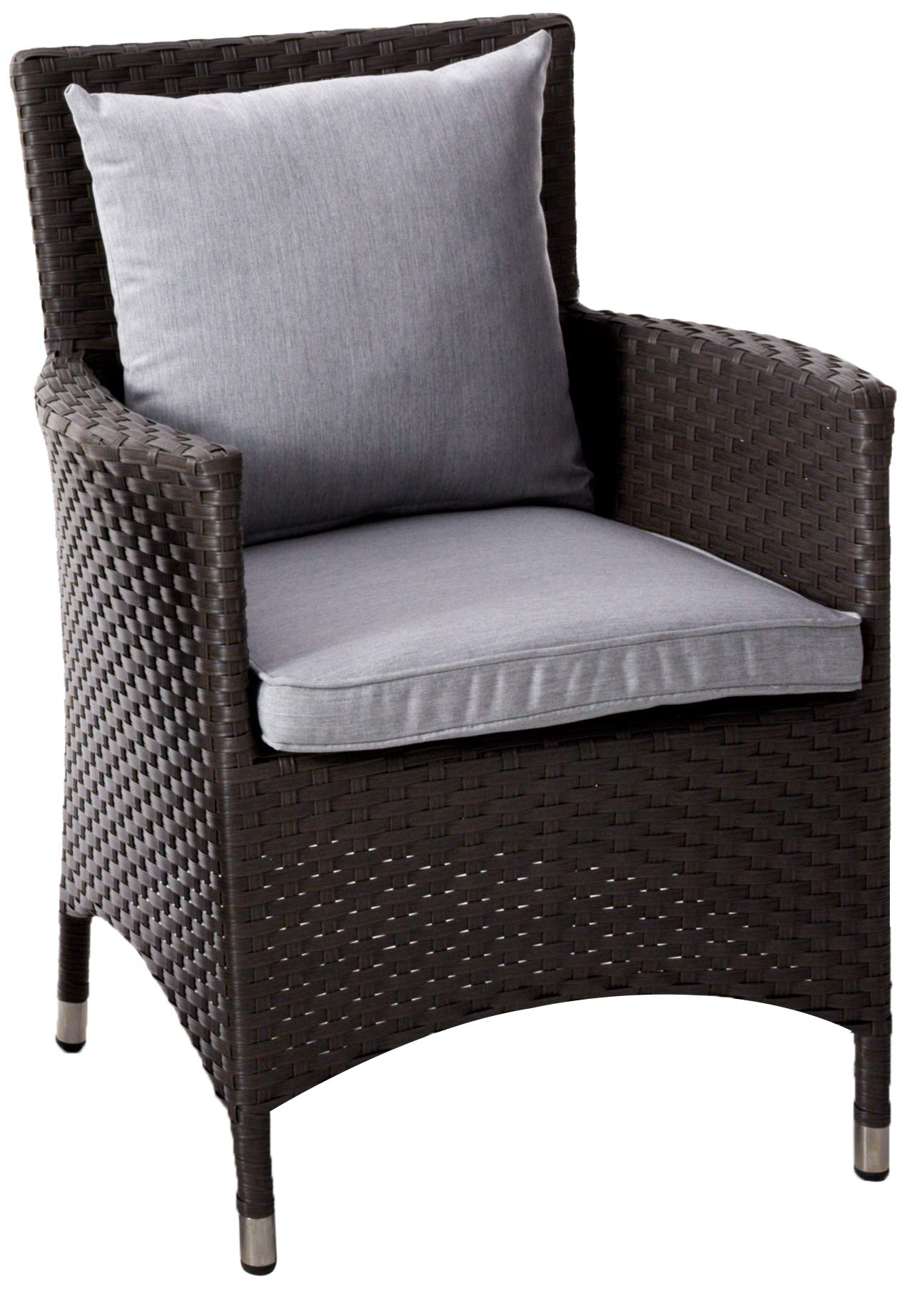 Patio Furniture Sets | Sojourn Outdoor Patio Furniture Collection | Premium Dining Arm Chair with Sunbrella Cushions, UV Resistance, Aluminum Frame | casafoyer.myshopify.com