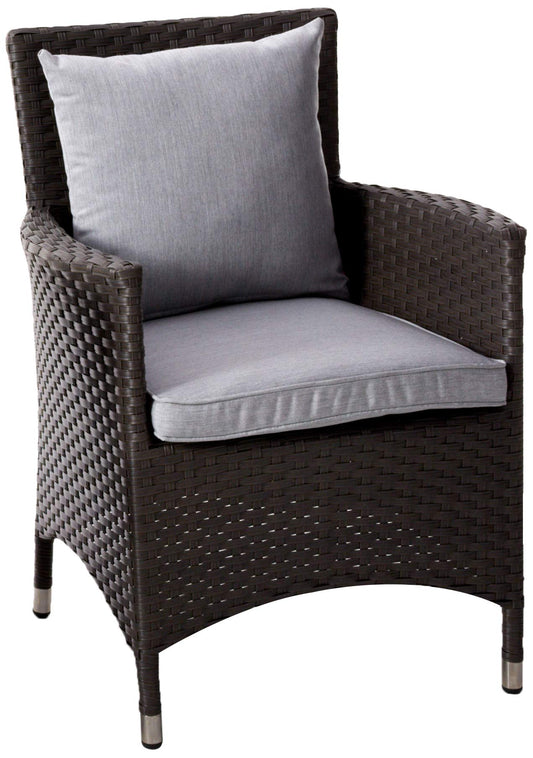Patio Furniture Sets | Sojourn Outdoor Patio Furniture Collection | Premium Dining Arm Chair with Sunbrella Cushions, UV Resistance, Aluminum Frame | casafoyer.myshopify.com
