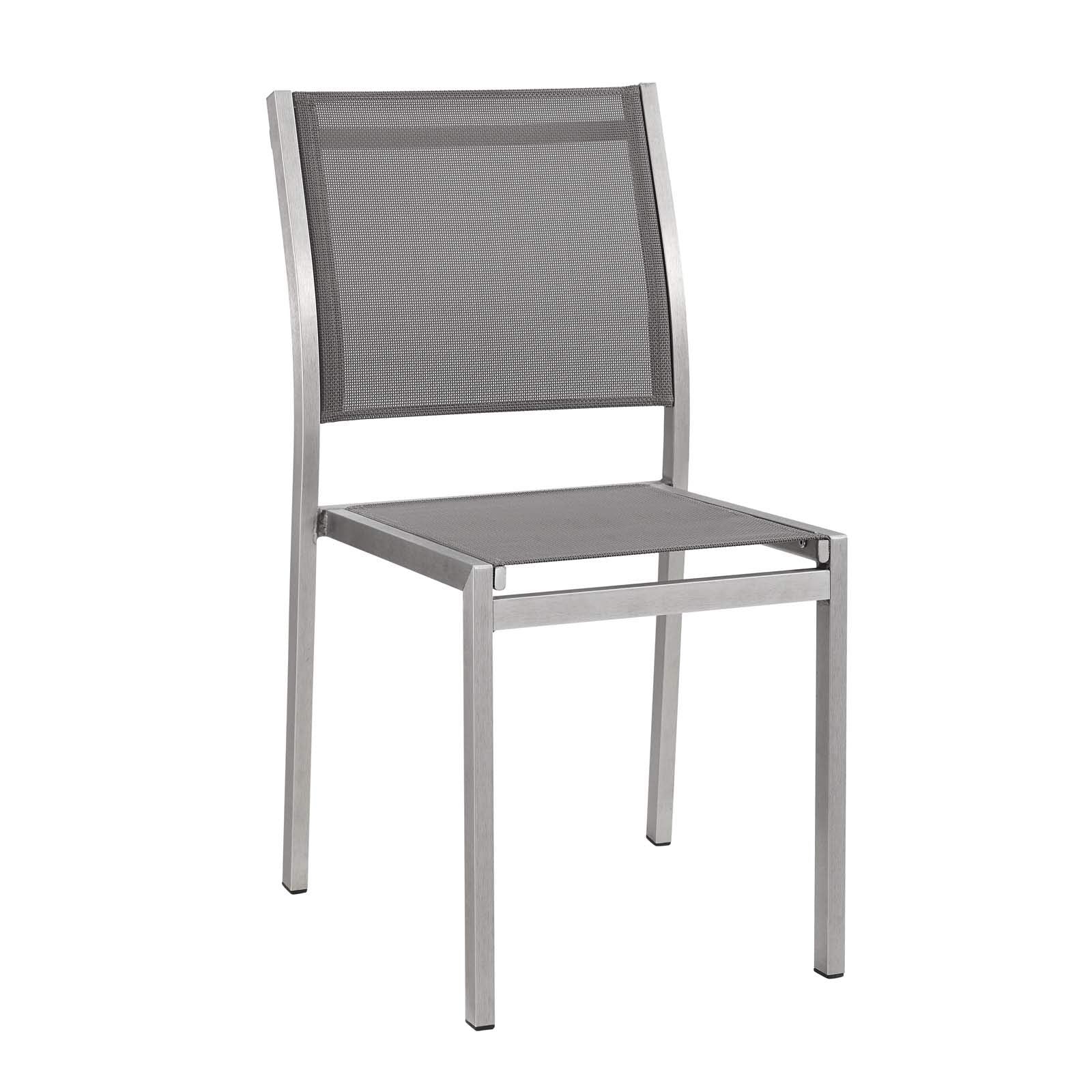 patio bistro sets | CasaFoyer Shore Outdoor Patio Dining Side Chair in Mesh | Sturdy Aluminum Frame | Breathable Textilene | Easy Assembly | Set of 2 | casafoyer.myshopify.com