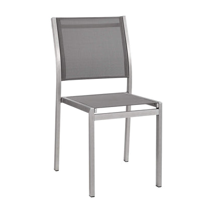 patio bistro sets | CasaFoyer Shore Outdoor Patio Dining Side Chair in Mesh | Sturdy Aluminum Frame | Breathable Textilene | Easy Assembly | Set of 2 | casafoyer.myshopify.com