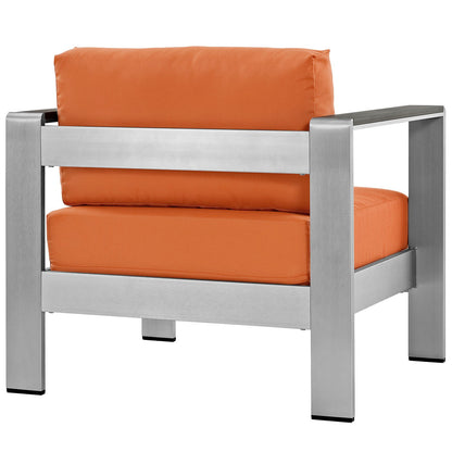 patio bistro sets | CasaFoyer Shore Outdoor Patio Arm Chair | Durable Aluminum Frame | Weather-resistant Fabric | Stylish & Reliable | Includes 1 Armchair | casafoyer.myshopify.com