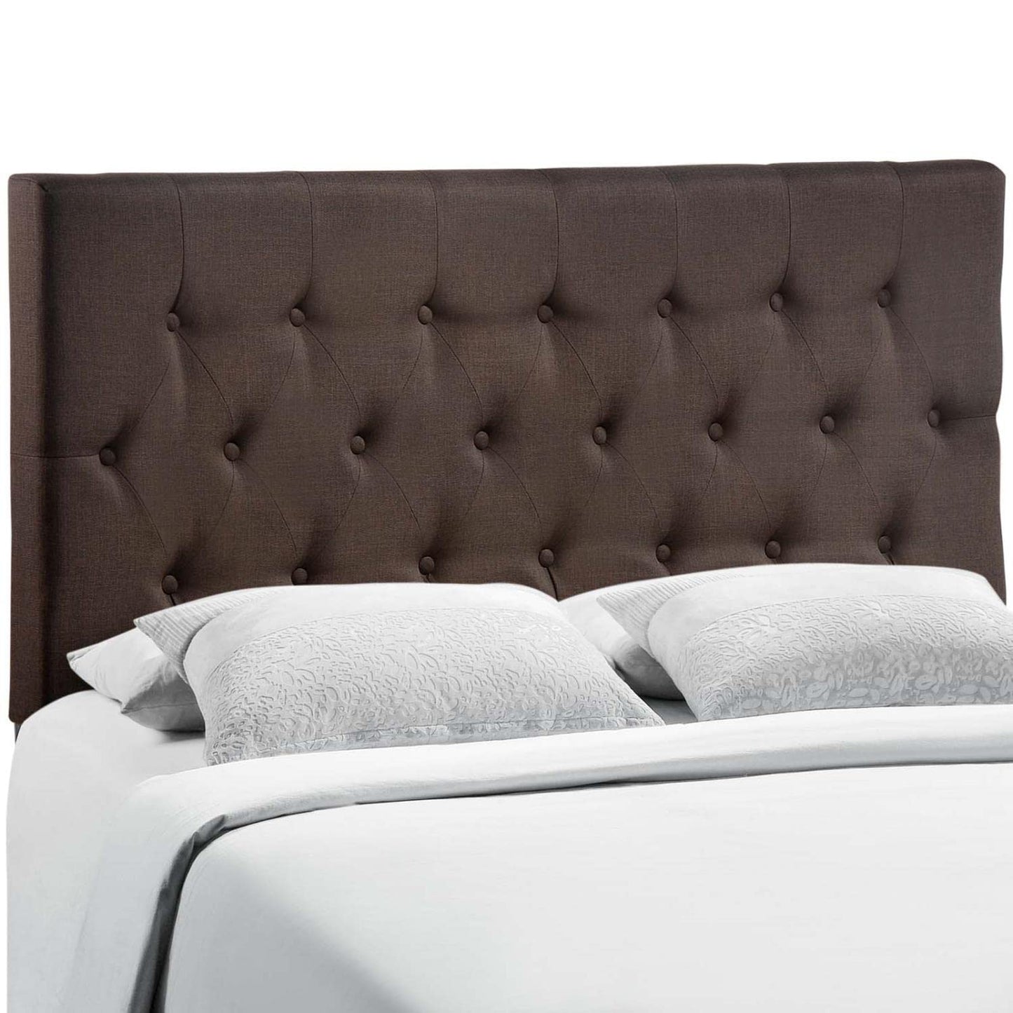headboards | CasaFoyer  Clique Button Tufted Linen Fabric Upholstered Queen Headboard | Elegant & Durable Design | Restful Night's Sleep | casafoyer.myshopify.com
